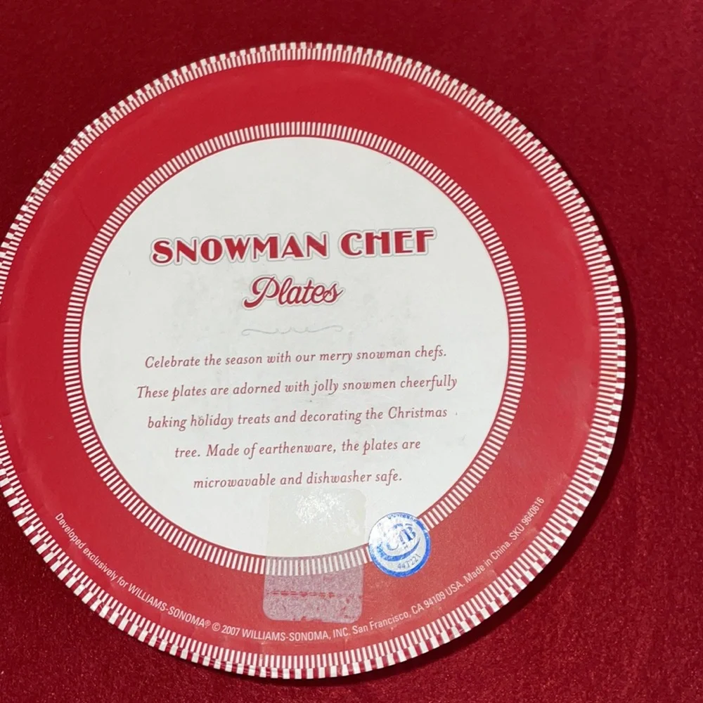 Williams Sonoma Chef Plates